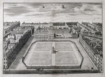 Luftaufnahme von Leicester Square, 1754 von Sutton Nicholls